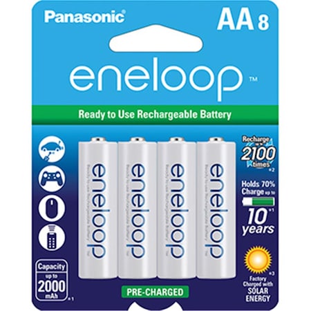 Maxpower AA Rechargeable Batteries, 8PK MA3570188